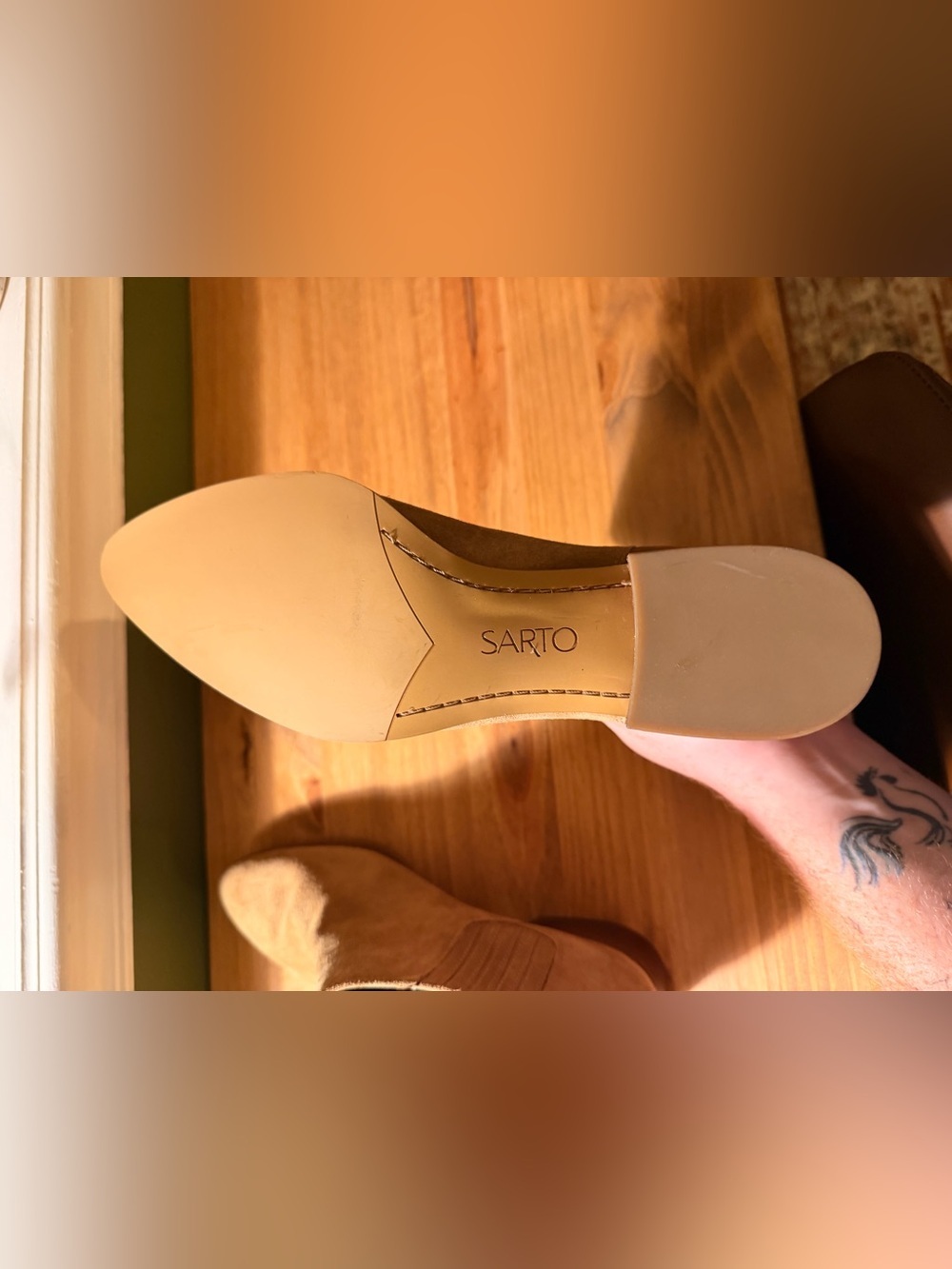 Franco Sarto Suede Ankle Booties NWOT - Picture 5 of 5
